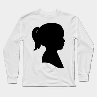 Girl Silhouette Long Sleeve T-Shirt